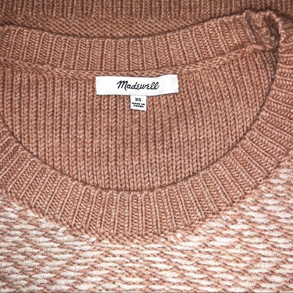 Madewell Reverse-Diamond Pullover Sweater - Picture 7 of 7